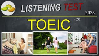 TOEIC Listening Test 20 TOEIC Asia set Japan examination 2023 [upl. by Ahsilef]