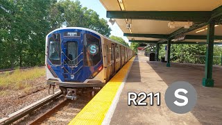 NYC Subway R211 S Rockaway Park Shuttle Action mta [upl. by Robaina]