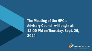 Advisory Council Meeting  September 26 2024 [upl. by Dnarud]