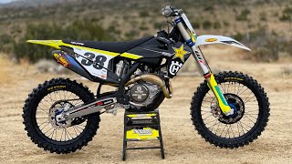 First Ride 2021 Husqvarna FC450 Rockstar Edition  Motocross Action Magazine [upl. by Atiken733]