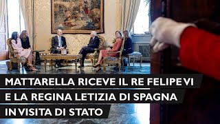 Il Presidente Mattarella incontra Sua Maestà il Re di Spagna in Visita di Stato in Italia [upl. by Sweyn]