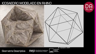 Modelado poliedros en Rhino – Icosaedro  Tutorial 02– Unidad 05 – FAPyD UNR  28 [upl. by Nyrrek177]