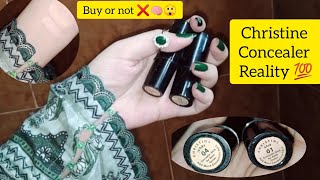 Christine Concealer Review 🏷️Best concealer for dark circleshow to hide Dark Circles naturally [upl. by Emili]