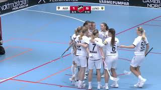 Highlights Svenska Superligan Dam Åkersberga IBF  IBK Lund [upl. by Fauman]