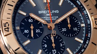 Breitling Chronomat 42 B01 18ct Rose Gold Chronograph with Box and Papers 2020 [upl. by Revorg]