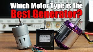 Which Motor Type is the Best Generator  DC BLDC or Stepper Experiment [upl. by Melas]