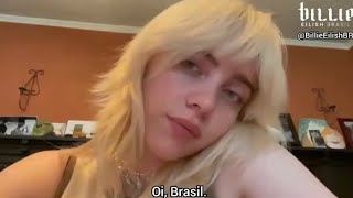 Billie Eilish sent a message to her Brazilian fans [upl. by Neevan]