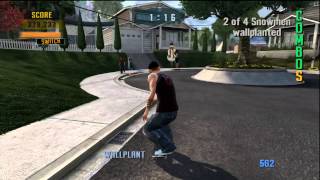 Tony Hawks Project 8  Suburbia Classic Goal Sick Run [upl. by Naened258]