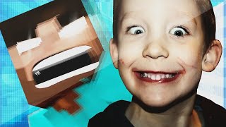 CRAZY 10 YEAR OLD MEETS HEROBRINE MINECRAFT TROLLING [upl. by Behl]