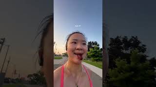 lets run a half marathon 🏃🏻‍♀️🧂🍉marathon marathontraining longrun running halfmarathon [upl. by Alton]