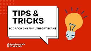 How to crack DNB Theory Exit Exam Also see description box nbe natboard generalsurgery dnbexam [upl. by Heidie]