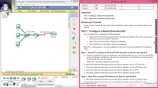 42212  93212 Configuring Extended ACLs Scenario 3 [upl. by Madanhoj985]