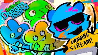 Drawing as many BFDI characters as possible  Drawing Stream [upl. by Brosine]