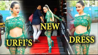 Urfi Javed Raises Eyeballs Wearing New Green Rope Sports Net Outfit [upl. by Coralie]