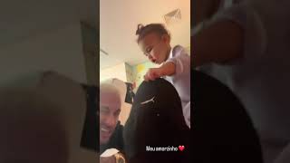 🚨VEJA Neymar posta novo vídeo com a filha Mavie e encanta a web [upl. by Sydelle]