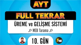 MEB Biyoloji Kitabı Üreme Sistemi Taraması F10 Full Tekrar Kampı [upl. by Suraved]