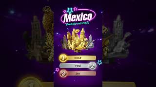 🇲🇽 𝐌𝐄𝐗𝐈𝐂𝐎 weekly tournament TOP 3 poker pokerist onlinepoker gaming game mexico top3 [upl. by Rolo]