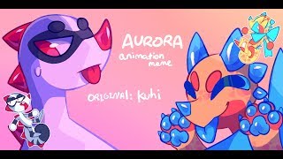 AURORA Animation meme flashing light warning THX FOR4800 OOF [upl. by Ayotan]