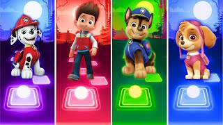 PAW Patrol  Marshall 🆚 Ryder 🆚 Chase 🆚 Skye 🎶 Tiles Hop EDM [upl. by Tram]