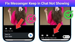 How To Fix Messenger keep in chat Option Not ShowingMessenger Secret Chat Option Not Showing [upl. by Drawets]