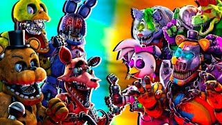 SFM FNaF Deathrock vs Withered [upl. by Aidnic]