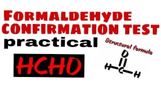 class 12 chemistry practical Formaldehyde Test in hindi [upl. by Yelak]