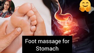 Foot Reflexology Stomach  Foot Reflexology for Stomach pain Reflexology Pressure points [upl. by Atikkin]