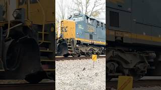 CSX 7274 Spirit West Virginia Sticker unit trailing 2nd on 7 Locomotive Consist [upl. by Mahau]