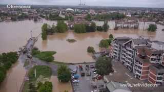 Poplave u Srbiji 2014 Serbia floods aerial video [upl. by Maunsell]