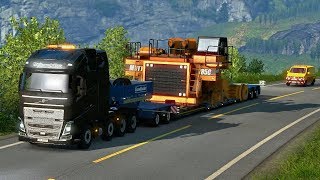 HAUL TRUCK OVERSIZE LOAD  Special Transport DLC First Look  Euro Truck Simulator 2 [upl. by Anaj]