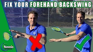 FIX your Forehand Backswing FAST  TENNIS FOREHAND [upl. by Auqenat406]