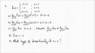 14 Limits and Continuity  Example1  Part2 [upl. by Kyre]