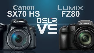 Canon PowerShot SX70 HS vs Panasonic Lumix FZ80 [upl. by Samy]