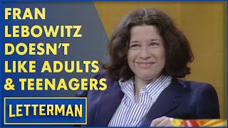 Fran Lebowitz Is Plotting Her Revenge  Letterman [upl. by Erusaert]