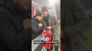 Khabib and Zlatan at SanSiro 14 Jan 2024 [upl. by Shaya]