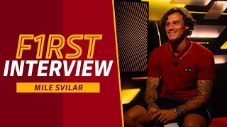 WELCOME TO ROMA MILE SVILAR 👋  The goalkeepers first interview [upl. by Atilal]