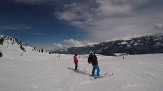 Piste 6 red to 6 black to Z to 5  Kaltenbach Hochzillertal Austria [upl. by Manfred]