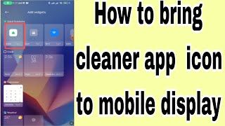 How to bring cleaner app icon to mobile display [upl. by Seta]