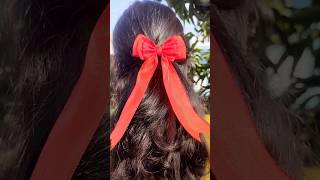 How to make bow hairbandribbon hairbandyoutubefeed trending shorts viewsviralshortssubscribe [upl. by Yllil192]