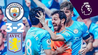 HIGHLIGHTS  Man City 32 Aston Villa  CHAMPIONS AGAIN  Gundogan two goals amp Rodri [upl. by Koah]