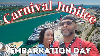 Carnivals NEWEST CRUISE SHIP  Carnival Jubilee Embarkation Day [upl. by Na]