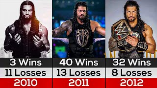 WWE Roman Reigns Matches Win 2010 to 2023  Roman Reigns Wins Matches [upl. by Airel]