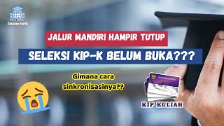 Pendaftaran Jalur Mandiri Hampir Tutup KIPK Belum Buka  CARA SINKRONISASI KIPK JALUR MANDIRI [upl. by Gervase23]