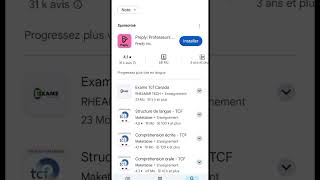 تطبيقات مجانية للتحضير لاختبار اللغة الفرنسية TCF Canada🇨🇦shorts [upl. by Hgiel]