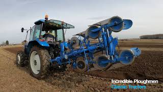 1995 Ford New Holland 7840 66 Litre 6Cyl diesel Tractor 100 HP with Lemken Plough [upl. by Ynaffets]