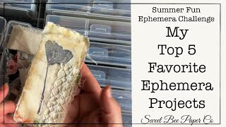 My Top 5 Favorite Ephemera Projects  Junk Journal Ephemera  How to make Ephemera [upl. by Kristen915]