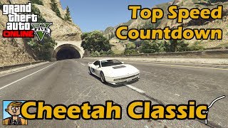 Fastest Sports Classics Cheetah Classic  GTA 5 Best Fully Upgraded Cars Top Speed Countdown [upl. by Sacrod]