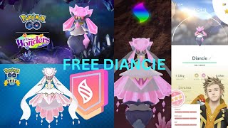 Free Diancie In Pokémon Go  Free Mythical Pokemon  Pokémon Go [upl. by Iver]