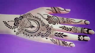 Easy stylish mehndi design  Latest mehndi design  mehedi new dijain  মেহেদী ডিজাইন mehndi design [upl. by Niliac]