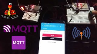 Demo ESP32 MicroPython MQTT Publish Subscribe – Control Outputs [upl. by Shirberg652]